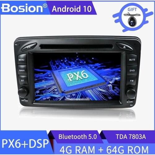 Bosion 4G+64G Android 10 DSP 2 din for Mercedes Benz CLK W209 W463 W208 Car Multimedia Player Radio Navigation GPS 2din car DVD