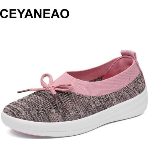 CEYANEAO2019 New spring women Casual Shoes Summer Mesh For shoes woman,Super Light Flats Shoes, Foot Lightweight Sneakers shoes