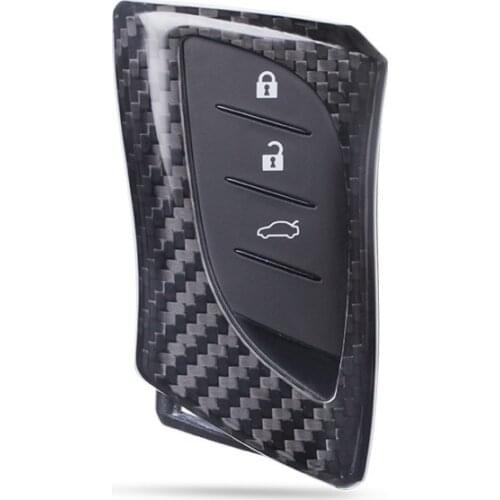 Carbon Fiber Car Remote Key Case Cover Shell Holder For Lexus 2018 ES300h ES350 ES200 ES260 LS350 LS500h Fob Key Car-Styling