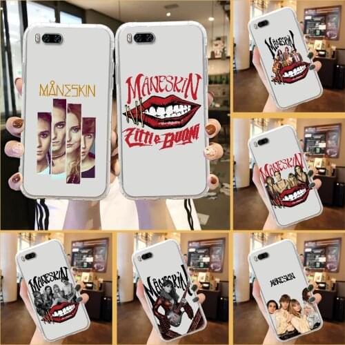 Maneskin Damiano David Phone Case For Xiaomi Mi Max Note 3 A2 A3 8 9 9T 10 Lite Pro Ultra transparent pretty cover soft back 3D