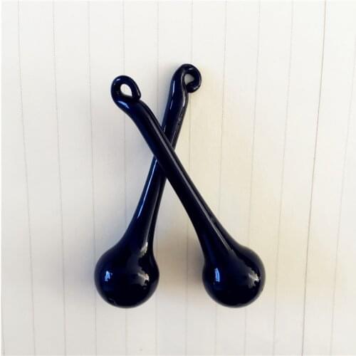 Black 300 pieces 16*60mm Chandelier Replacement Parts Hanging Crystal Prisms decoration rain drop