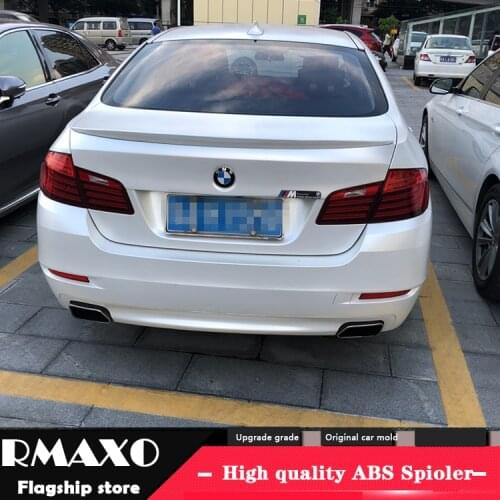 For BMW M5 F10 F18 Spoiler P 2012-2016 520 525li 528li High Quality ABS Material Car Rear Wing Primer Color Rear Spoiler