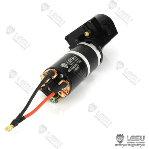 Metal LESU 2Speed Gearbox Transmission Motor 5010 for 1/14 TAMIYA RC Tractor Truck DIY Car Model Dumper Scania Benz