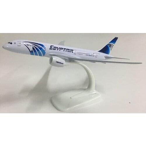 JASON TUTU 20cm Plane Model Airplane Model EGYPTAIR Boeing 787 Aircraft Model 1:300 Diecast Metal Airplanes Planes Toys Aeroplan