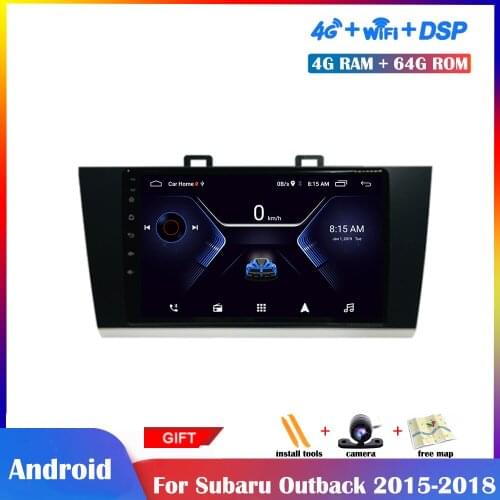 9 inch IPS Screen Android Multimedia Player For Subaru Outback Legacy 2015 2016 2017 2018 Car Radio Stereo GPS Navigation DSP