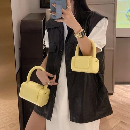 2021 New Mini Pvc Jelly Bags for Women Top Handle Shoulder Messenger Bag Small Coin Pouch Baby Party Pearl Hand Bags Purse