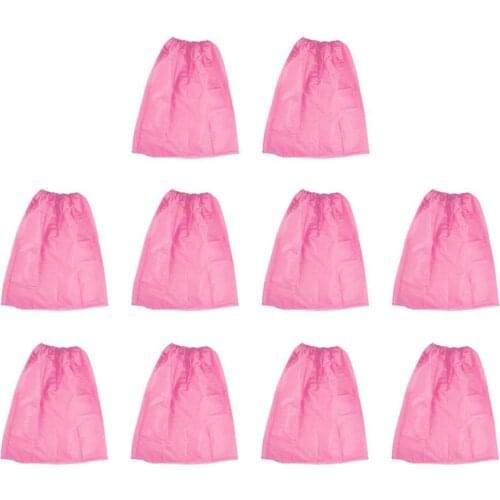 10PCS Disposable Bath Skirt Bathrobe Nonwoven Towel Wrap Adjustable Boob Tube Sweat Steaming Clothes Beauty Salon Spa Bath Skirt