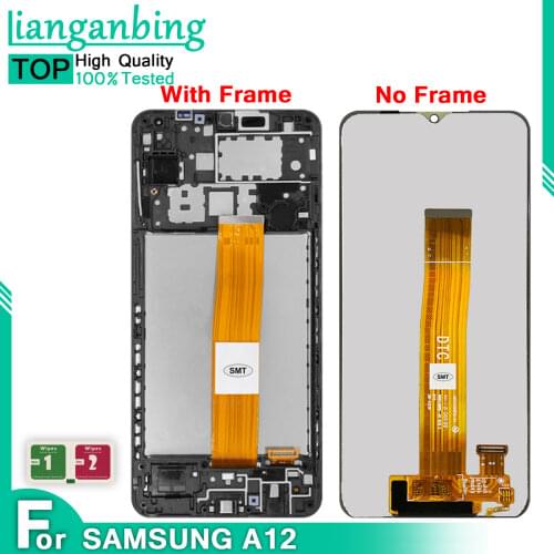 TFT 6.5" For Samsung Galaxy A12 A125 A125F LCD SM-A12F SM-A12F/DSN LCD Display Touch Screen Digitizer Assembly Replace