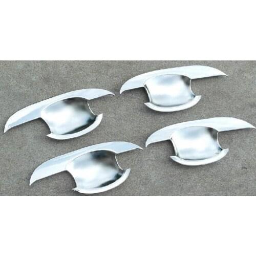 FIT 2013 2014 2015 2016 2017 for FORD ESCAPE KUGA CHROME DOOR HANDLE BOWL CUP CATCH CAVITY TRIM COVER INSERT GARNISH MOLDING 4PC