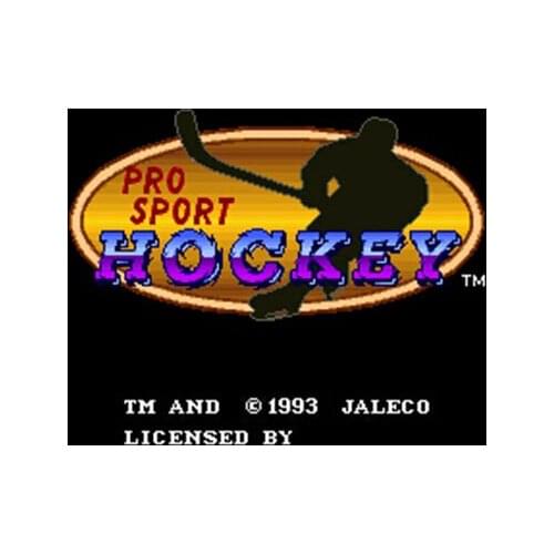 Pro Sport Hockey 16 bit Big Gray Game Card For NTSC Game Player Drop Shipping
