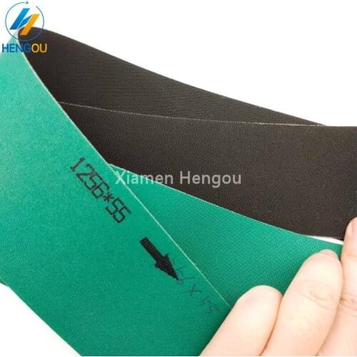 1 Piece SM74 Printing feeder delivery belt no holes M2.020.018 SM74 belt size 1256x55x1mm