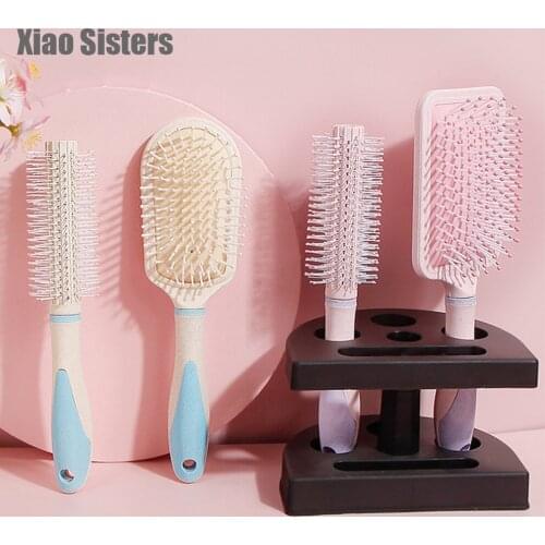 Hair Brush Marble Airbag Massage Comb Shower Detangling Hair Styling Tool Brush Scalp Paddle Brush Macaron Hair Comb