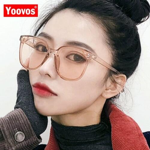 Yoovos 2021 Fashion Sunglasses Women Vintage Mirror Glasses Retro Street Beat Classic Driving T Show UV400 Gafas De Sol Mujer