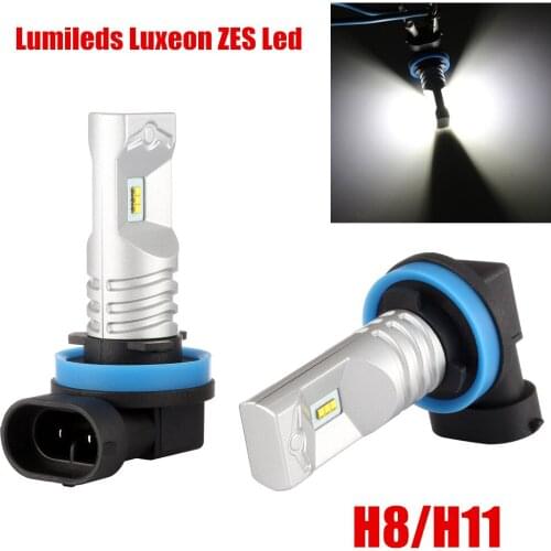 New 2Pcs Super Bright 1600LMS H8/H11 80W LumiledsLuxeon ZES Led Light White 6000K For Auto Car Runing Driving Fog Lamp Bulb 12V