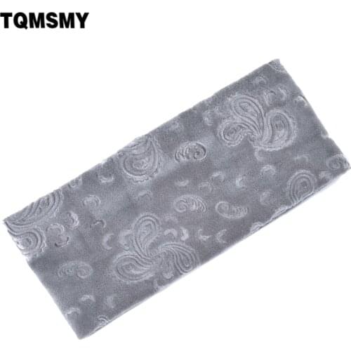 TQMSMY Flower simple style headwear lady velvet absorb elastic headband women solid color sport hair band headband TMFD02