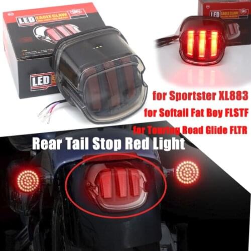 Motorcycle Tail Light Eagle Claw led tail light Motorcycle rear license plate lamp brake lamp for Harley Touring Sportster XL883