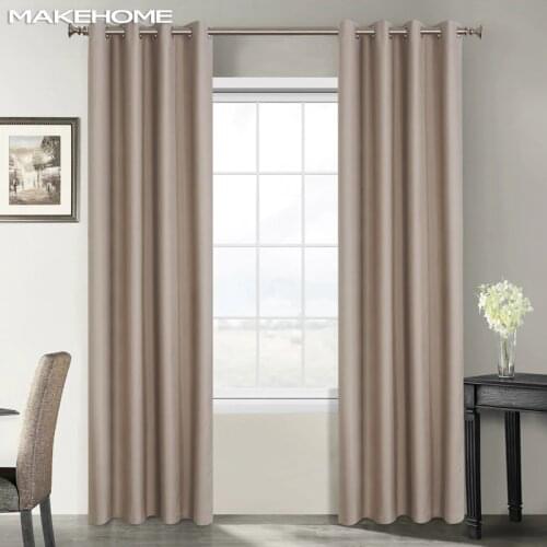 Darkening Solid Blackout Curtains Soundproof Treatment Blinds Finished Drapes Window Modern Curtains for Bedroom Living Room