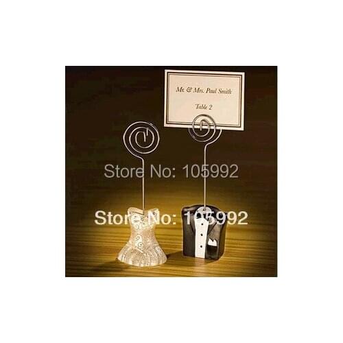 Bride and Groom Place Card Holders wedding favour 20pcs/ lot