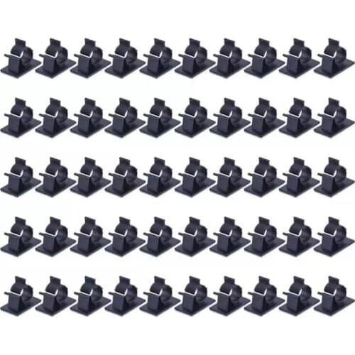 10pcs Self-adhesive Cable Clips nylon Management Charging Power Cord Organizer Holder Line Fixed Clamps For Car PC Mouse TV