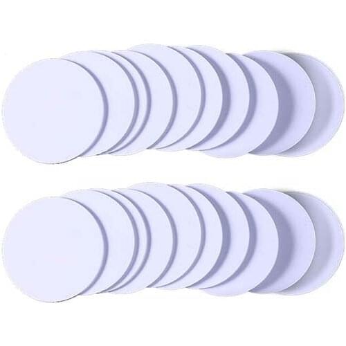 100Pcs/Lot TK4100 125KHz PVC Mini RFID Dis Tag 25mm Diameter Round Coin Token Card for Assets Tracking Management System