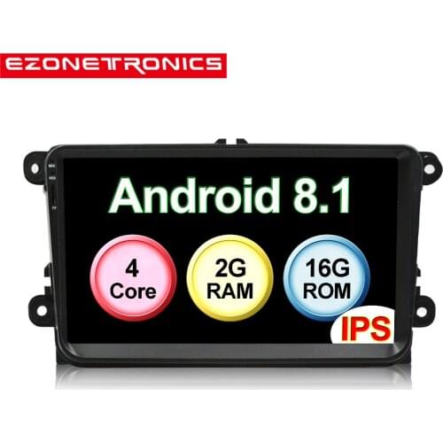 Auto Android8.1 IPS Screen Car Audio Car Player GPS Radio For VW GOLF 6 Polo Bora JETTA B6 PASSAT Tiguan SKODA OCTAVIA Bluetooth