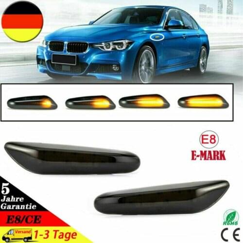 2 pcs Car Turn Signal Lights LED Blinker Lamp Dynamic LED side indicators for BMW E46 E60 E61 E87 E90 E91 E92 E93