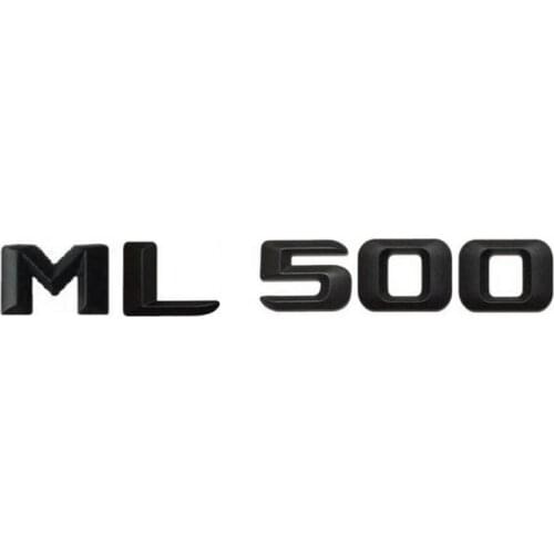 Matt Black " ML 500 " Car Trunk Rear Letters Word Badge Emblem Letter Decal Sticker for Mercedes Benz ML Class ML500