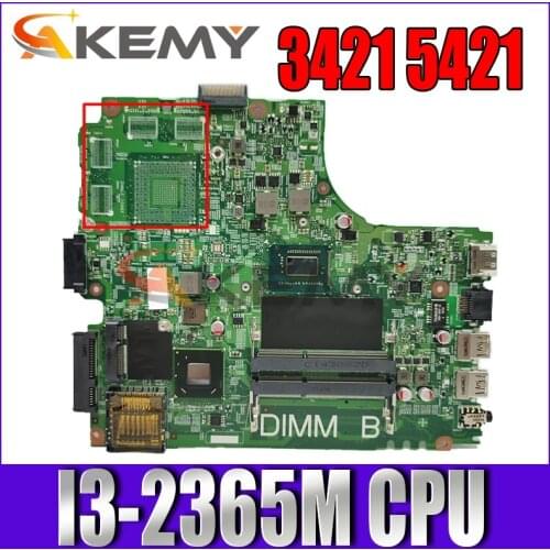 CN-0MRWW4 MRWW4 FOR DELL INSPIRON 3421 5421 laptop motherboard I3-2365M mainboard 12204-1 DNE40-CR PWB:5J8Y4 REV:A00