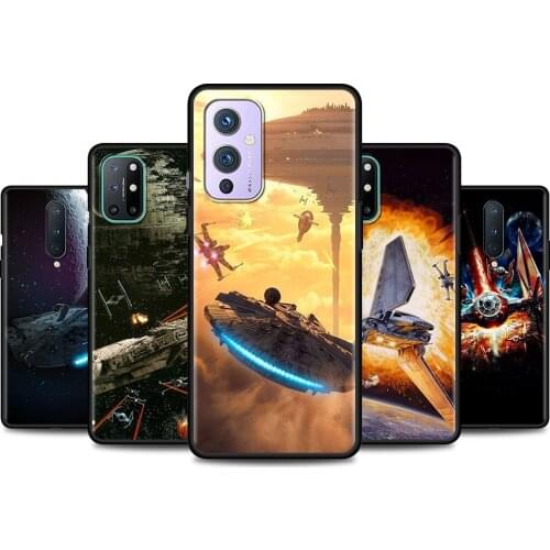 Phone Case For Oneplus 9 Pro 9R 8 8T 7 7T Nord N100 N10 Z Cover Cool Star Space Ship Wars TPU Shell Silicone Funda