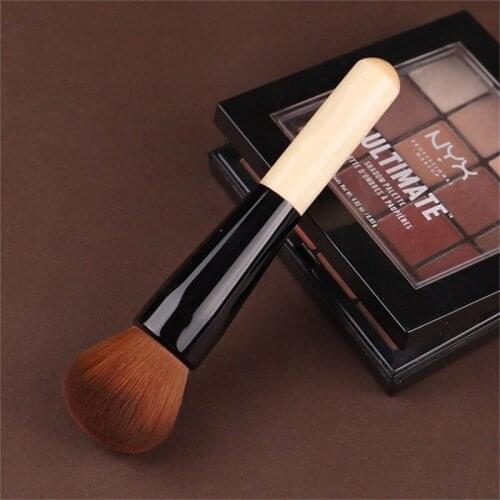 Powder Makeup Brush Wood Handle Dense Soft Round Bristle Full Coverage Face Powder Brushes Blush Contour Brush Make up Tool