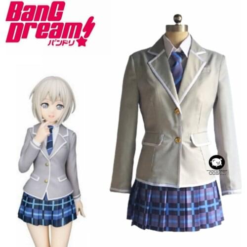 Cosplay Costume Anime Bang Dream! Hikawa Hina Minato Yukina Imai Lisa Dresses Christmas Halloween