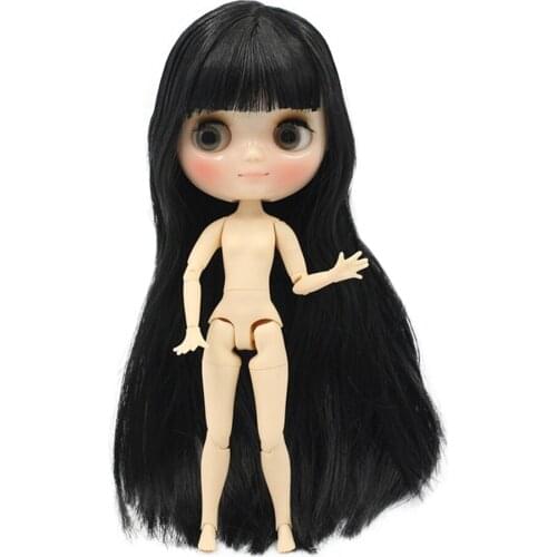 DBS blyth middie doll black hair joint body shiny face 1/8 20cm bjd gift toy anime