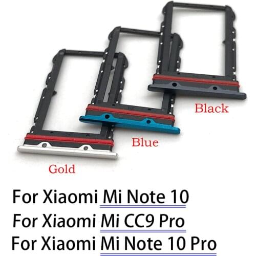 Sim Tray For Xiaomi Mi Note 10 Pro SIM Card Tray Slot Holder Replacement Part