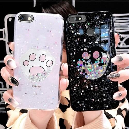 Stars Footprint Soft Protective Phone Case For Huawei Y9 Y7 Prime Y6 Pro 2019 Case For Huawei Y7 Y6 2018 Y5 2017 Cover