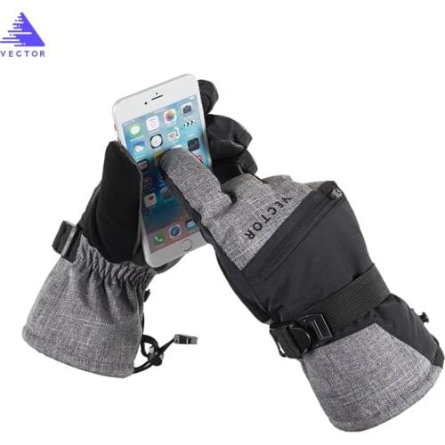 Touch-screen Compatibilit Ski Fishing Snow Gloves Men Women Winter Outdoor Sport Warm Waterproof Windproof Snowboard Cycling