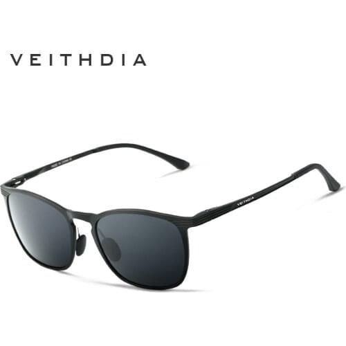 VEITHDIA 2020 Vintage Sunglasses Men Polarized UV400 Lens Sun Glasses Retro Aluminum Magnesium Driving Sunglasses for Men/Women