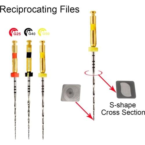 Dental Reciprocating rotary files endodontic niti files Root canal cleaning dentistry endo instrument endo motor files