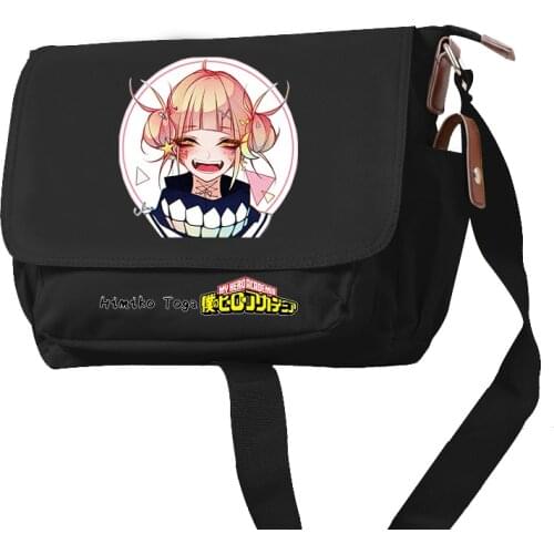 My Hero Academia Cross My Body Anime Bookbag Oxford Travel Shoulder Daypack Kawaii School Bags Himiko Toga Cute Crossbody Bags