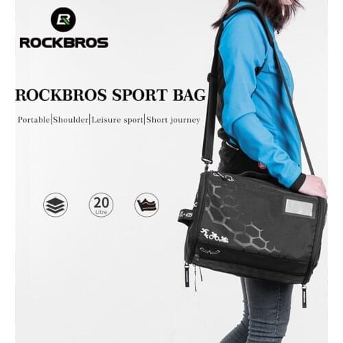 ROCKBROS Waterproof Gym Bag Fitness Travel Sport Bag MTB Bike Hydration Backpack Cycling Bag Water Pack Bladder Soft Flask