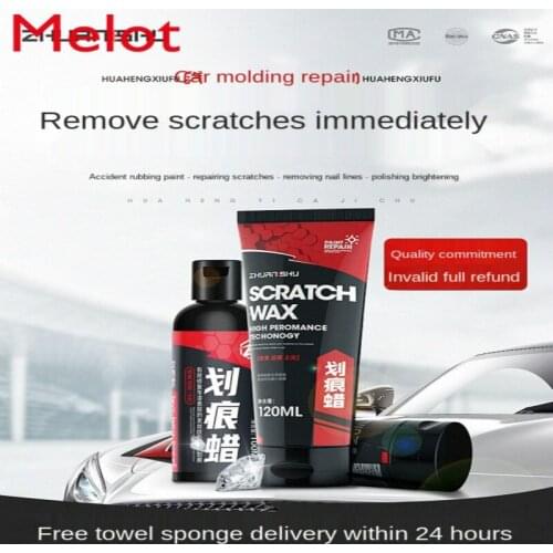 Scratch Wax Car Paint Mark Removal Depth Fabulous Repair Product Car Paint Polishing Wax Scratch Black and White Car Universal