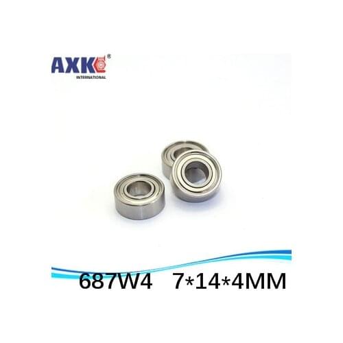 High Quality 687W4 S687W4 S687ZZW4 687ZZ 687ZZW4 687/4 ZZ 687 7*14*4 miniature deep groove ball bearing 7X14X4 MM