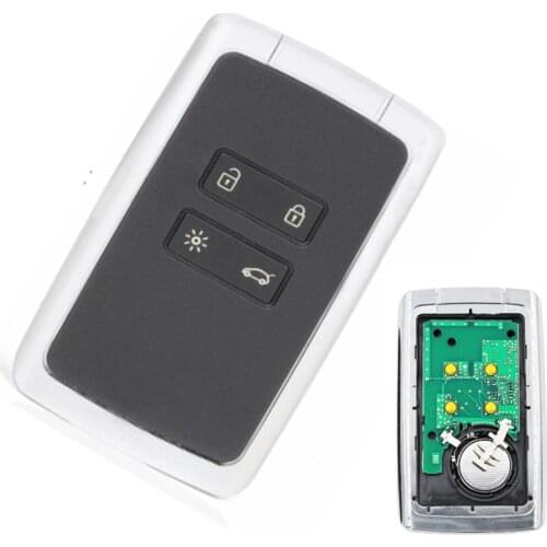 High quality keyless 4 button Car Smart Remote Key 434mhz PCF7953 HITAG AES 4A Chip For Renault Megane 4 Talisman Espace 5 key