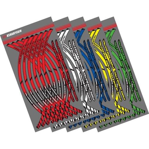 12 X Motorcycle Styling Wheel Hub Tire Reflective Sticker moto Car Decorative Stripe Decal For HONDA CBR1000RR CBR 1000RR