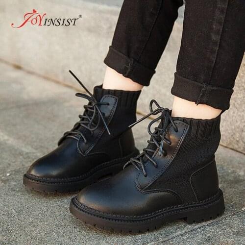 2020 New Fashion Childrens Martin Boots Autumn/Winter Stylish And Handsome Boy Genuine Leather Boots Girls Motorcycle Boots