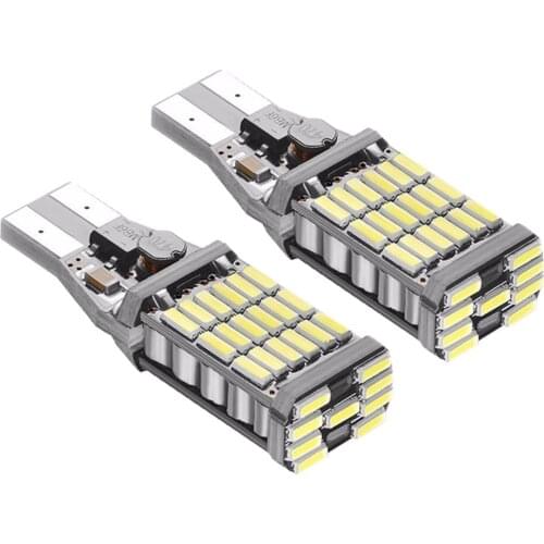 2x Car Signal Light T15 W16W LED Bulb T10 W5W 4014 LED Lights Canbus No error High Power White DC 12V Reverse Back Parking Lamps