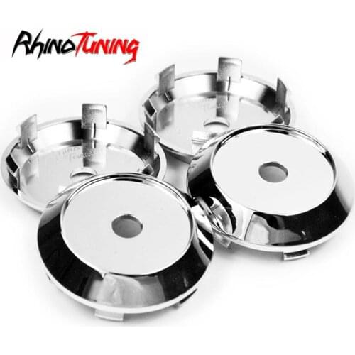 4pcs 70mm 63mm Silver Japan Racing Car Wheels Hub Center Caps for Rims HubCap Covers C123201B Fit for Akita WORK