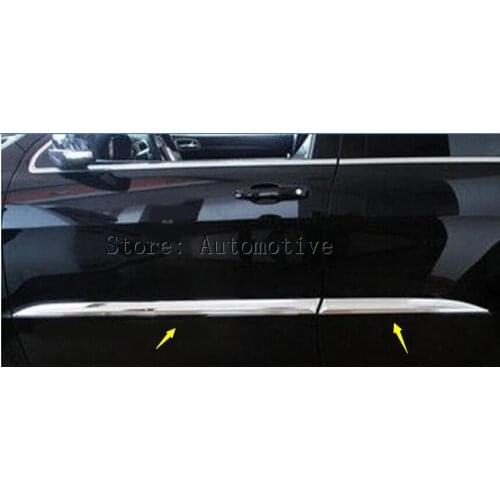 4pcs ABS plastic Chromed! car door body Cover moulding For jeep Grand Cherokee 2015 2014 2016