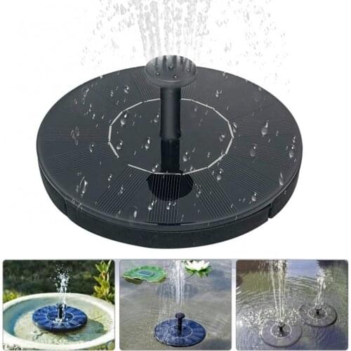 55% Dropshipping!Mini round solar fountain mercury floating water landscape outdoor garden, swimming pool, bird bath decoration