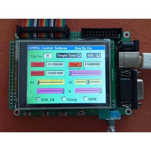 AD9854 DDS module STM32TFT touch screen control + AD9854 without MCU functional board signal generator frequency rotary encoder