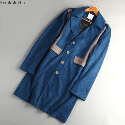 Мужские длинные тренчи AreMoMuWha China At AliExpress